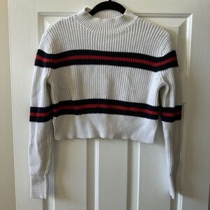 Striped White Sweater